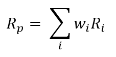 Equation - calculating investment's contribution to return- Swan Insights